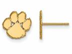 14k Yellow Gold Logoart Clemson University Extra Small Post Earrings Style number: 4Y008CU
