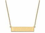 Logoart Sterling Silver Gp University Of Wisconsin Small Bar Necklace Style number: GP099UWI18