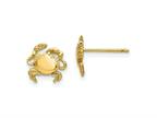 FJC Finejewelers 10 kt Yellow Gold Button Crab Earrings 9 mm x 10 mm Style number: GQ10E907