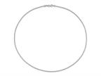 FJC Finejewelers 14 kt White Gold Link White 1.5mm Bright Cut Neckwire Necklace 18 Inches x 1 mm Style number: GQ133118