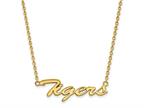 LogoArt 14 kt Yellow Gold Clemson University Tigers Script Pendant Necklace Style number: GQ4Y043CU18