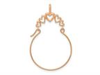FJC Finejewelers 14 kt Rose Gold Polished 5-Heart Charm Holder 23 mm Style number: GQD1311R