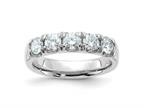 FJC Finejewelers 14 kt White Gold 1ct. 5 Stone D E F Pure Light Moissanite Band 4 mm Style number: GQDB00055150MP