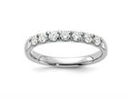 FJC Finejewelers 14 kt White Gold  7 Stone G H I True Light Moissanite Band 2 mm Style number: GQDB00057050MT