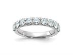 FJC Finejewelers 14 kt White Gold 1.25 ct 9 Stone D E F Pure Light Moissanite Band 3 mm Style number: GQDB00059150MP