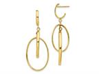 FJC Finejewelers 14 kt Yellow Gold Polished Post Dangle Earrings 45 mm x 18 mm Style number: GQLE1842