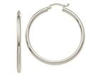 FJC Finejewelers 14 kt White Gold Lightweight Polished 2.5mm Tube Hoop Earrings Style number: GQLE2227W