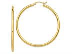 FJC Finejewelers 14 kt Yellow Gold Polished 2.5mm Lightweight Tube Hoop Earrings Style number: GQLE2229
