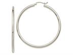FJC Finejewelers 14 kt White Gold Polished Hoops 2.5mm Lightweight Tube Earrings Style number: GQLE2229W