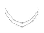 FJC Finejewelers 14 kt White Gold Lab Grown Diamonds Multi Station Double Strand Necklace Style number: GQPM3755050WLG