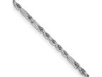 FJC Finejewelers 14 kt White Gold Bright Cut 1.8mm Milano Rope Chain 20 Inches Style number: GQWMIL03020