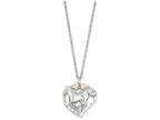 FJC Finejewelers Sterling Silver Horse In Heart Necklace Style number: QBH168