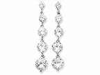 FJC Finejewelers Sterling Silver Cubic Zirconia Journey Earrings Style number: QE4317