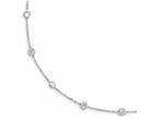 FJC Finejewelers Sterling Silver Clear 4mm Cubic Zirconia Necklace Style number: QG2647