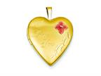 FJC Finejewelers 1/20 Gold Filled 20mm Enameled I Love You Heart Locket Necklace - Chain Included Style number: QLS276