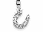 FJC Finejewelers Sterling Silver Horseshoe Cubic Zirconia Pendant Necklace - Chain Included Style number: QP784