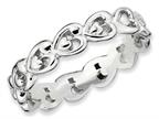 Stackable Expressions Sterling Silver Polished Heart Stackable Ring Style number: QSK545