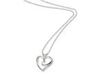 Sentimental Expressions(tm) Sterling Silver The Hugging Heart 18 Inch Necklace Style number: QSX259