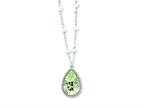 FJC Finejewelers Sterling Silver 18green Amethyst and Rainbow Moonstone Necklace Style number: QX910AG