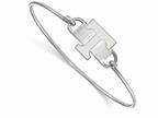 Logoart 925 Sterling Silver University Of Tennessee Small Ctr Wire Bangle Style number: SS022UTN8