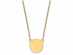 FJC Finejewelers 14k Yellow Gold Plain .018 Gauge 12mm Circular Engravable Disc 18 Inch Necklace Style number: XM6231818