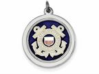 FJC Finejewelers Sterling Silver US Coast Guard Disc - Chain Included Style number: XSM148