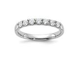 FJC Finejewelers 14 kt White Gold  7 Stone G H I True Light Moissanite Band 2 mm style: GQDB00057050MT