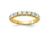 FJC Finejewelers 14 kt Yellow Gold 1/2 ct 9 Stone G H I True Light Moissanite Band 2 mm style: GQDB00059050Y4MT