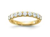 FJC Finejewelers 14 kt Yellow Gold 9 Stone D E F Pure Light Moissanite Band 3 mm style: GQDB00059100Y4MP