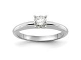 FJC Finejewelers 14 kt White Gold Lab Grown Diamonds 1/2 carat Round 4-Prong Solitaire Ring style: GQKS3112WLG