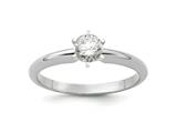 FJC Finejewelers 14 kt White Gold Lab Grown Diamonds 1/2 carat Round 6-Prong Solitaire Ring style: GQKS4412WLG