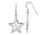 FJC Finejewelers 925 Sterling Silver Rhodium Plated Polished MOP Star Dangle Earrings 36 x 19 mm style: GQQE16492
