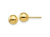 FJC Finejewelers 14 kt Yellow Gold Polished Ball Post Earrings 6 x 6 mm style: GQX6MMG