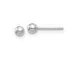 FJC Finejewelers 14 kt White Gold Polished Ball Post Earrings 3 mm x 3 mm style: GQXWE326