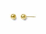 Finejewelers 14k Yellow Gold Polished 5mm Ball Post Earrings style: LES16Z