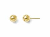 Finejewelers 14k Yellow Gold Polished 6mm Ball Post Earrings style: LES17Z
