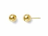 FJC Finejewelers 14k Yellow Gold Polished 7mm Ball Post Earrings style: LES18Z
