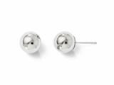 Finejewelers 14k White Gold Polished 8mm Ball Post Earrings style: LES23Z