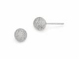 FJC Finejewelers Sterling Silver Radiant Essence Rhodium-plated Ball Post Earrings style: LESQLE480