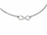 FJC Finejewelers Sterling Silver Infinity Symbol Necklace style: LESQLF20018
