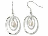 FJC Finejewelers Sterling Silver Fw Cultured Pearl Dangle Earrings style: LESVA35