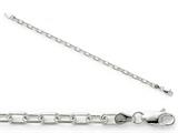 Amore LaVita™ Sterling Silver bright-cut Open Link Cable Bracelet 7 inches (4.3mm) style: QAR1207