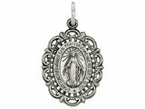FJC Finejewelers Sterling Silver Antiqued Miraculous Medal Pendant Necklace - Chain Included style: QC3499
