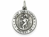 FJC Finejewelers Sterling Silver St. Christopher US Coast Guard Medal Pendant Necklace - Chain Included style: QC4402