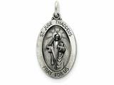 Finejewelers Sterling Silver Saint Jude Thaddeus Medal Pendant Necklace - Chain Included style: QC442