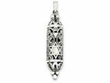 Finejewelers Sterling Silver Fancy Mezuzah Pendant Necklace - Chain Included style: QC5931