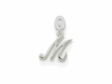 FJC Finejewelers Sterling Silver Initial M Pendant Necklace - Chain Included style: QC6510M