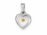 Finejewelers Sterling Silver Small Heart With Mustard Seed Pendant Necklace - Chain Included style: QC7399
