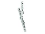 Amore LaVita™ Sterling Silver Polished Flute w/Lobster Clasp Bracelet Charm style: QCC285