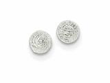 FJC Finejewelers Sterling Silver Solid Polished Etched Ball Earrings style: QE1828